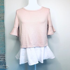 Jane and Delancey• Pink Sweater